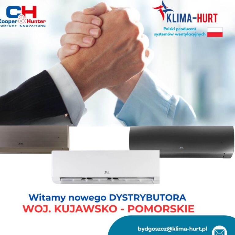 Nowość w naszej ofercie – zostaliśmy oficjalnym dystrybutorem klimatyzatorów marki Cooper&Hunter!