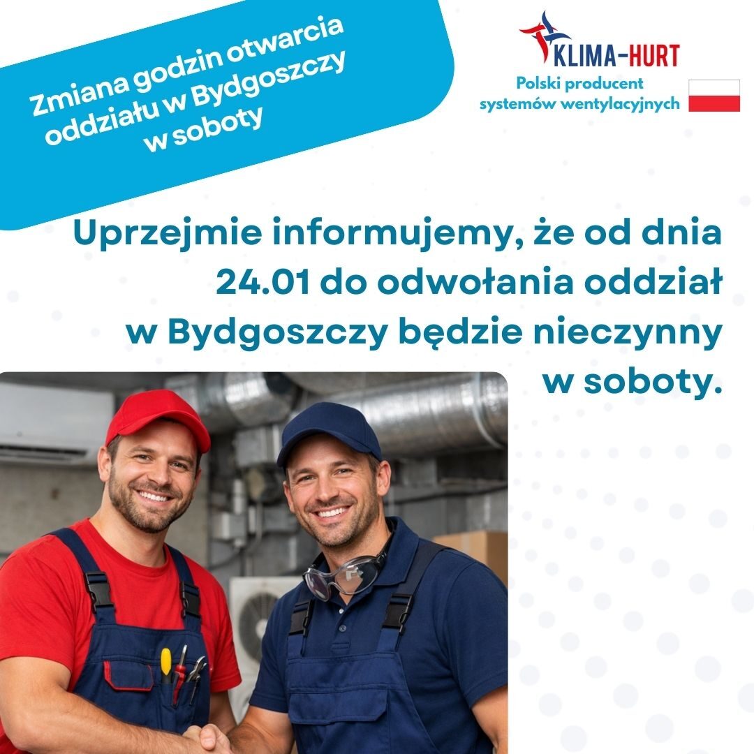 Zmiana godzin otwarcia oddziału w Bydgoszczy w soboty