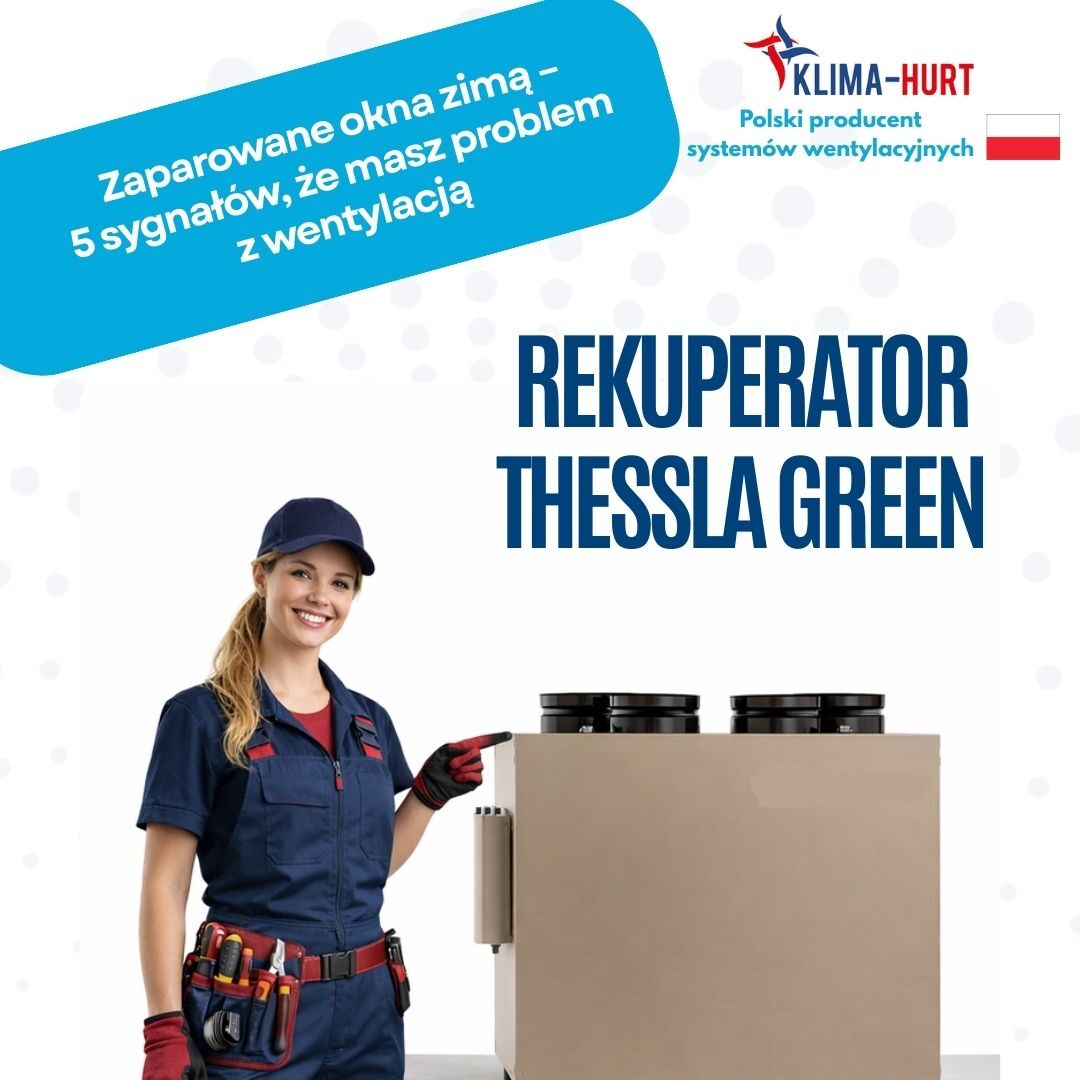 Zaparowane okna zimą