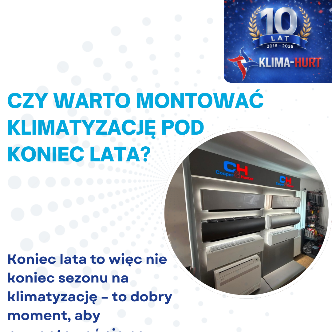 montowanie klimy pod koniec lata
